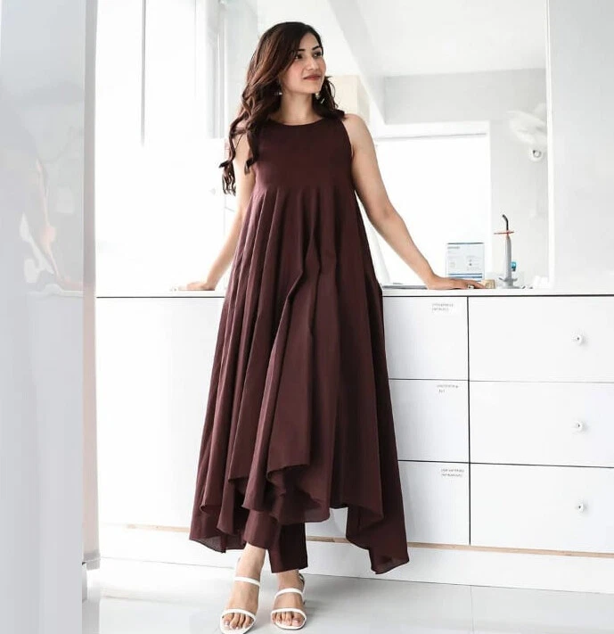 New frock clearance plazo suit