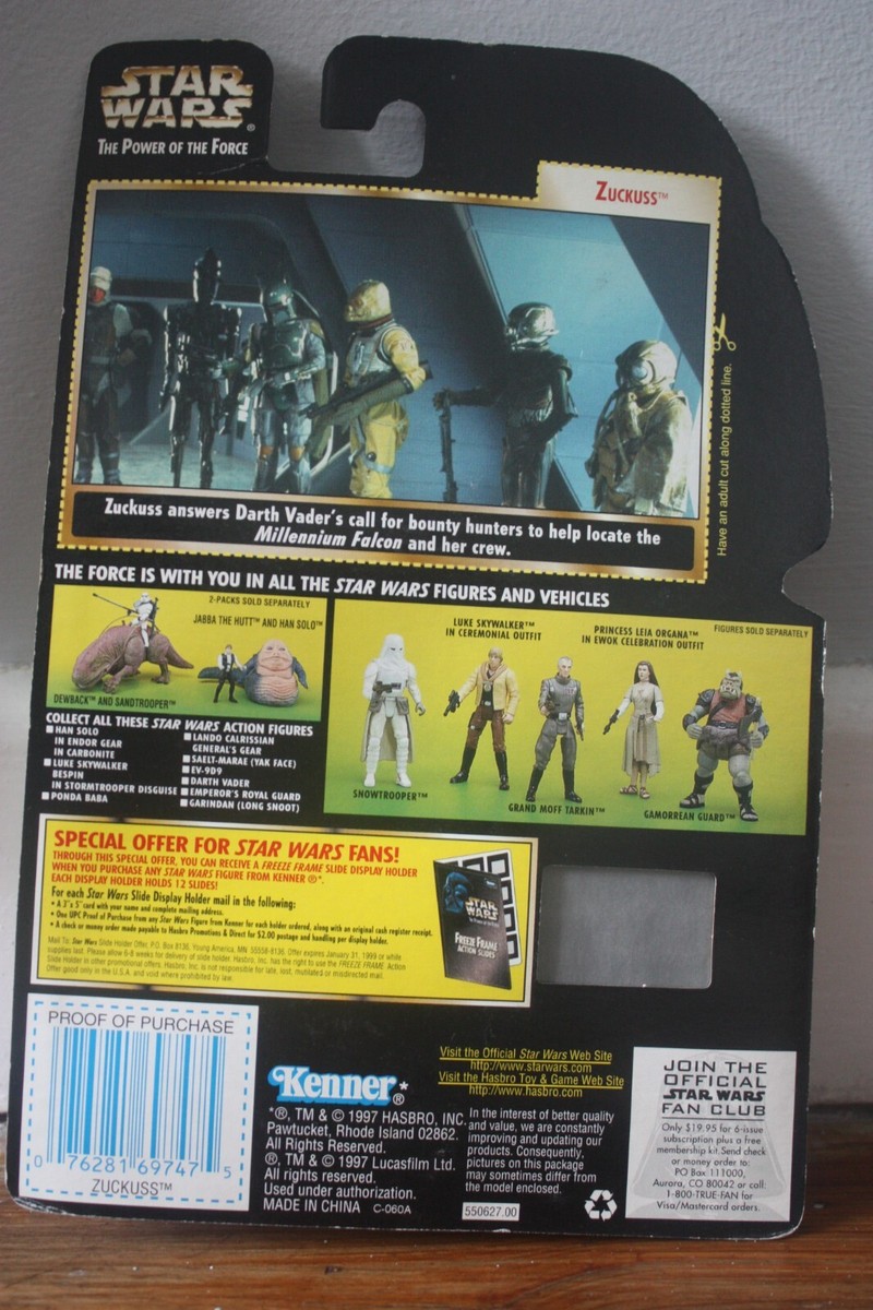 Star Wars Zuckuss Action Figure - Power of the Force - New in Package