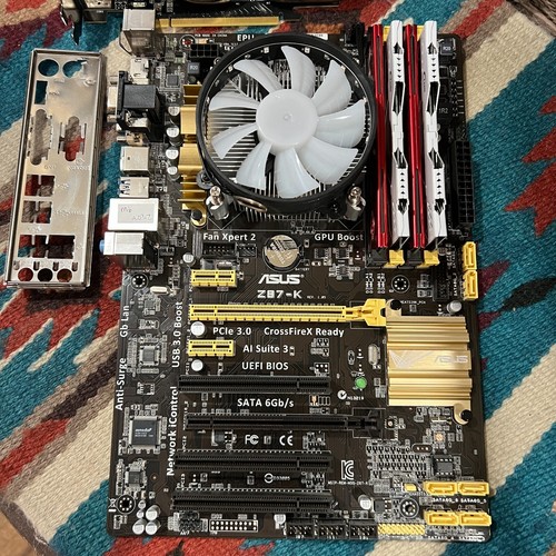 ASUS Z87-K ATX Motherboard Combo •i7-4771 •RGB Cooler •24GB RAM •GTX760 TESTED! - Afbeelding 2 van 16