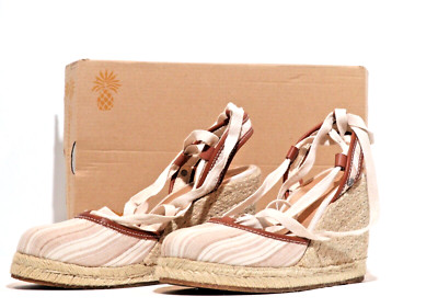 Tommy Bahama Wedge Espadrille Women Size 8 Beach Coastal Festival Brunch