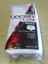 JOCKEY Classic Mens Brief 42 Inverted Y Front Fly Combed Cotton 1987 Vintage NEW