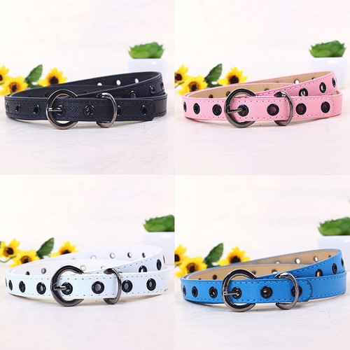 Boys Girls Waist Belt Alloy Buckle Children Belt PU leather Classic Pure Color ↑