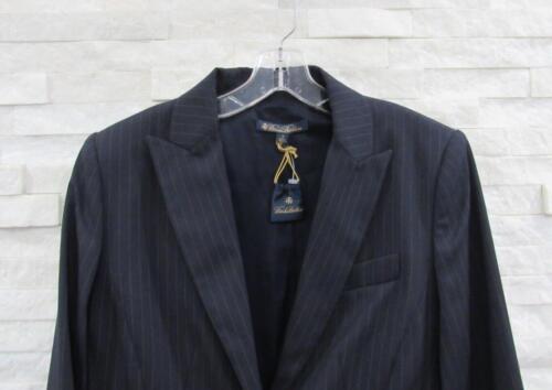NEW Brooks Brothers Navy Blue Pinstripe Stretch Wool One Button Blazer Jacket 12 - Picture 2 of 6