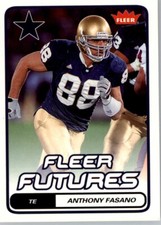 2006 Fleer #105 Anthony Fasano RC - Dallas Cowboys Rookie