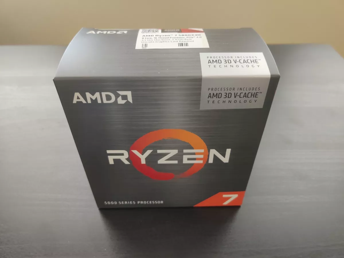 AMD RYZRN 7 5800X 3D AM4 SOCKET DESKTOP PROCESSOR [8 Core / 16 Thread] with  96MB L3 Cache