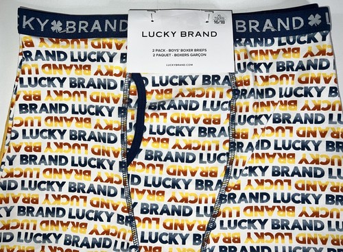 Lucky Brand Boy’s Boxer Briefs Size XL 2 Pc Set (16/18) Blue Yellow NWT - Picture 7 of 11