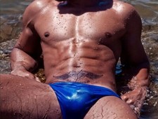 with tags Speedo Men Turkish Sea Blue solar swim brief bikini Swi G1N