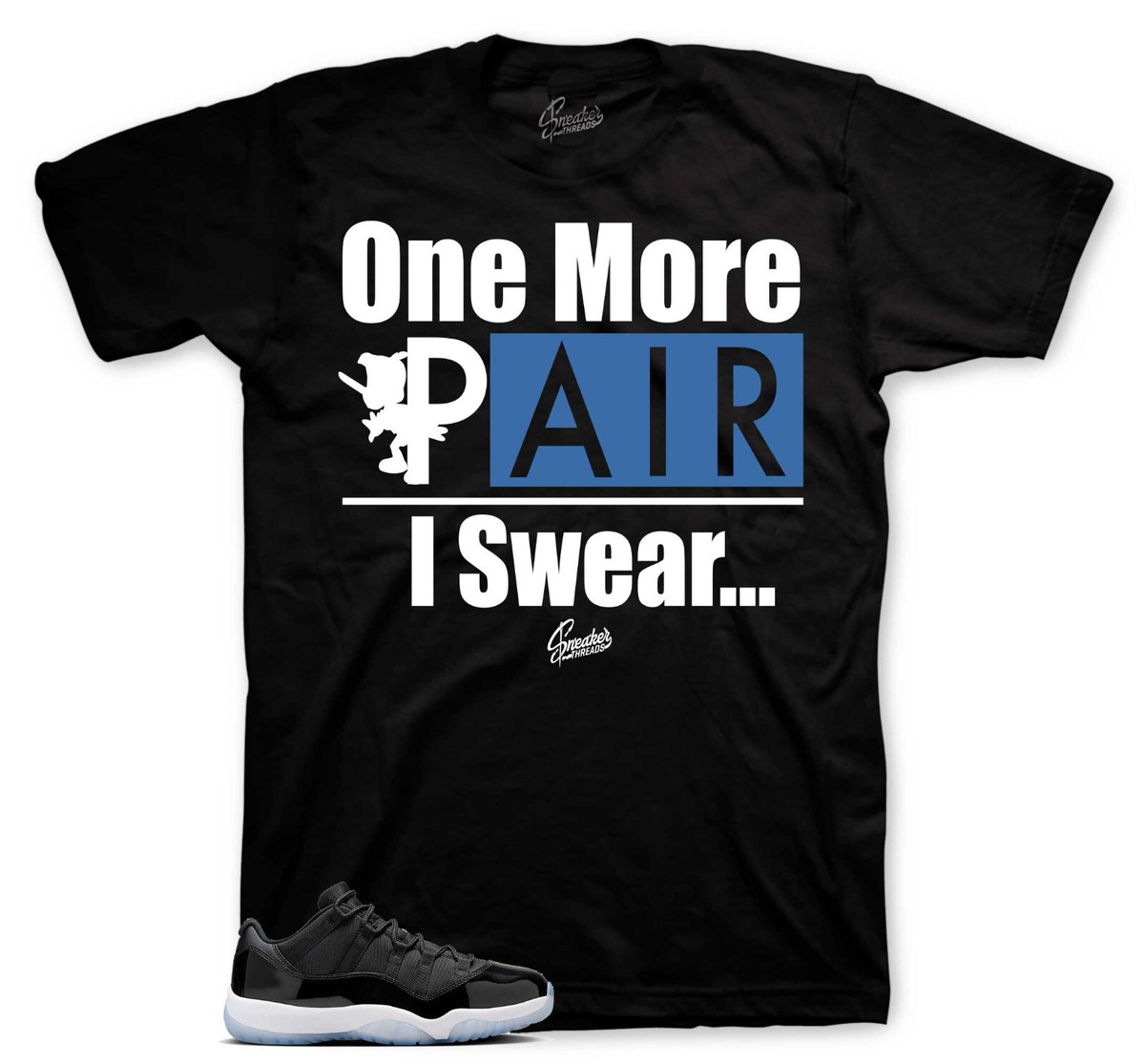 Sneaker Tees To Match Jordan 11 Low Space Jam Shoes 2024 One More Pair  Shirt