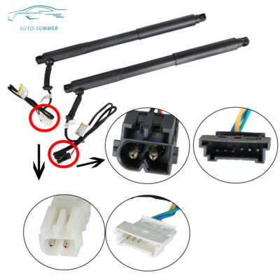 Left+Right Kit Rear Electric Tailgate Lift Support For 2007-12 2013 BMW X5 Black