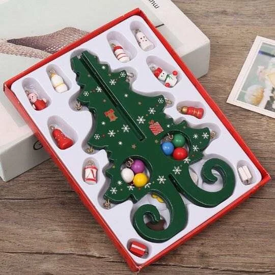 Miniature wooden christmas tree, Desktop Decor, Kids Xmas Toys, Table Decoration - Image 4 of 4
