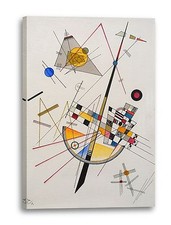 Lein-Wand-Bild Kunstdruck: Wassily Kandinsky Delikate Spannung 1923