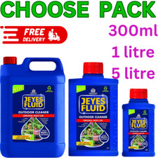 Jeyes Fluid Original 1L-5L Outdoor Cleaner Disinfectant Drain Unblocker MultiUse
