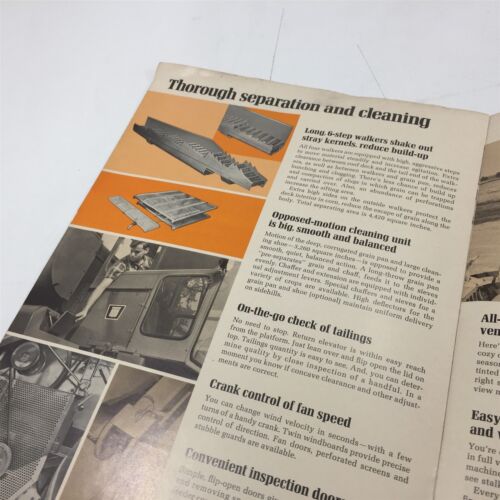 Genuine Original Oliver 7300 Combine W/ Kwik-Switch Header Brochure H-124 - Picture 6 of 9
