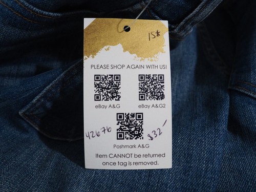 Madewell Medium Wash High Riser Skinny Blue Jeans, Size 27 - Picture 15 of 15
