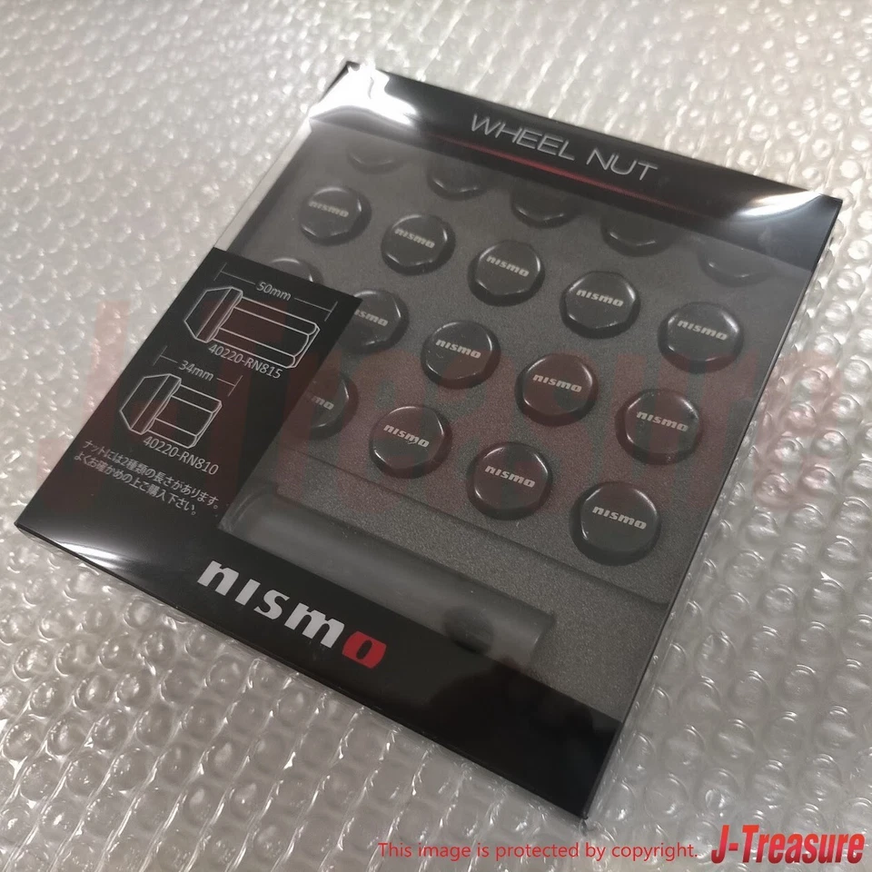 NISMO Wheel Nut Set Standard Type 7 Square Lug Nuts 34mm 20 pcs. 40220-RN810 GTR - Изображение 3 из 4