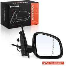 A-Premium Right Side Black Manual Door Wing Mirror for Renault Twingo 2014-2019