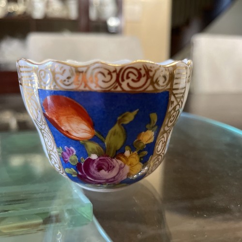 ANTIQUE MEISSEN PORCELAIN Demitasse Cup W. SaucerCOURTING COUPLE-1st Choice-MINT - Picture 10 of 16