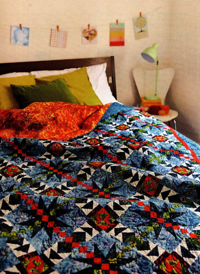 Summertime Blues Quilt Pattern Pieced KW