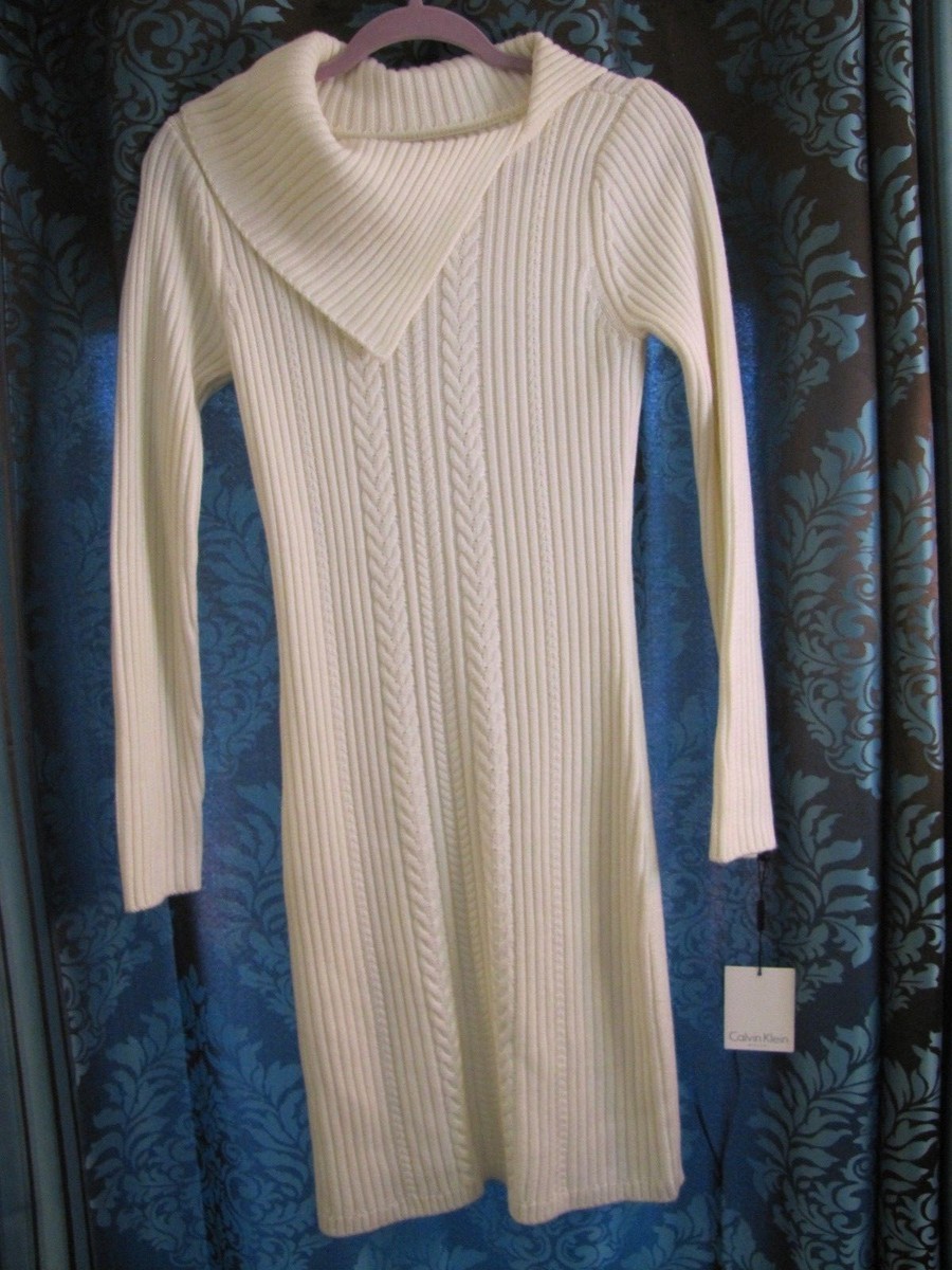 Calvin Klein NEW Women's Small Cable Knit Sweater Dress $129.00 | eBay Calvin Klein NEW Women's Small Cable Knit Sweater Dress $129.00 | eBay