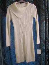 Calvin Klein NEW Women's Small Cable Knit Sweater Dress $129.00