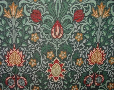 Tela De Cortina De Tapiz Persa De William Morris Para Tapicería Y Cojín - Imagen 1 de 4