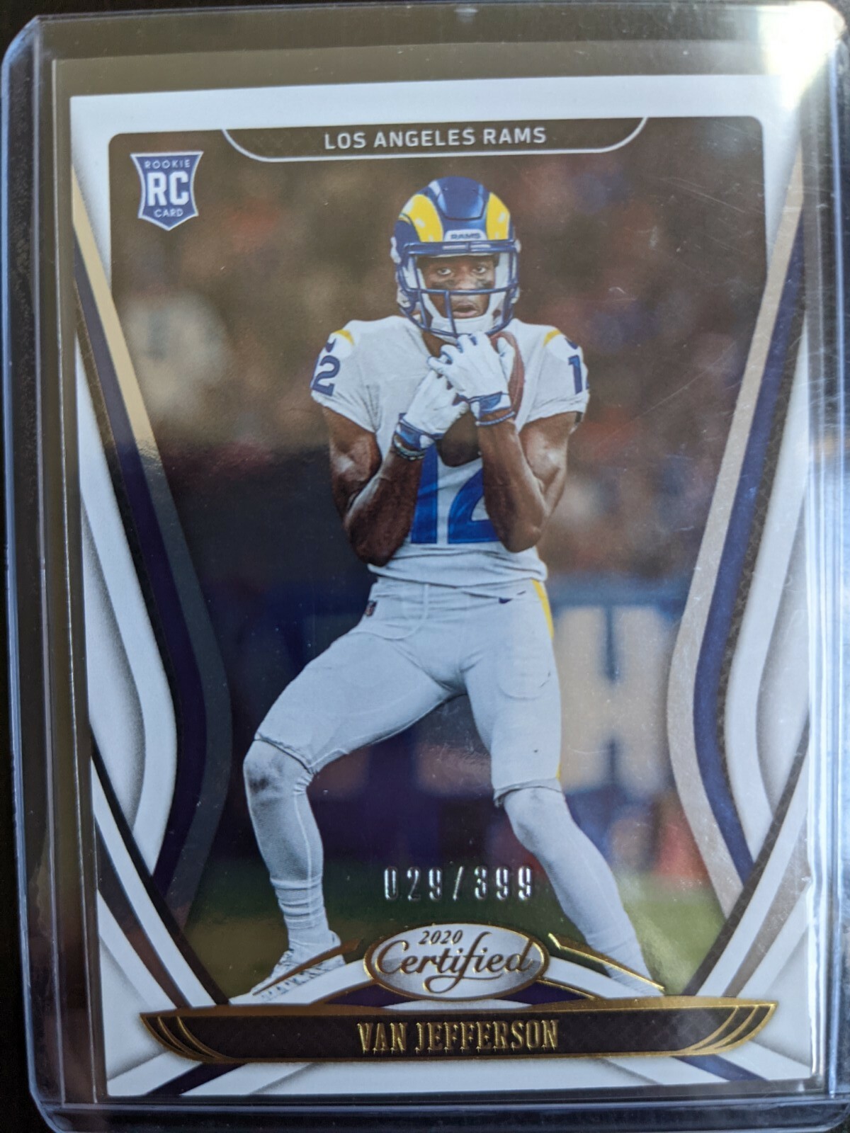 VAN JEFFERSON 2020 Panini Certified Mirror Parallel Rookie Card  /299 RC SP RAMS