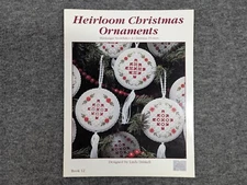 Heirloom Christmas Ornament Book By Linda Driskell (Hardanger Cross Stitch)