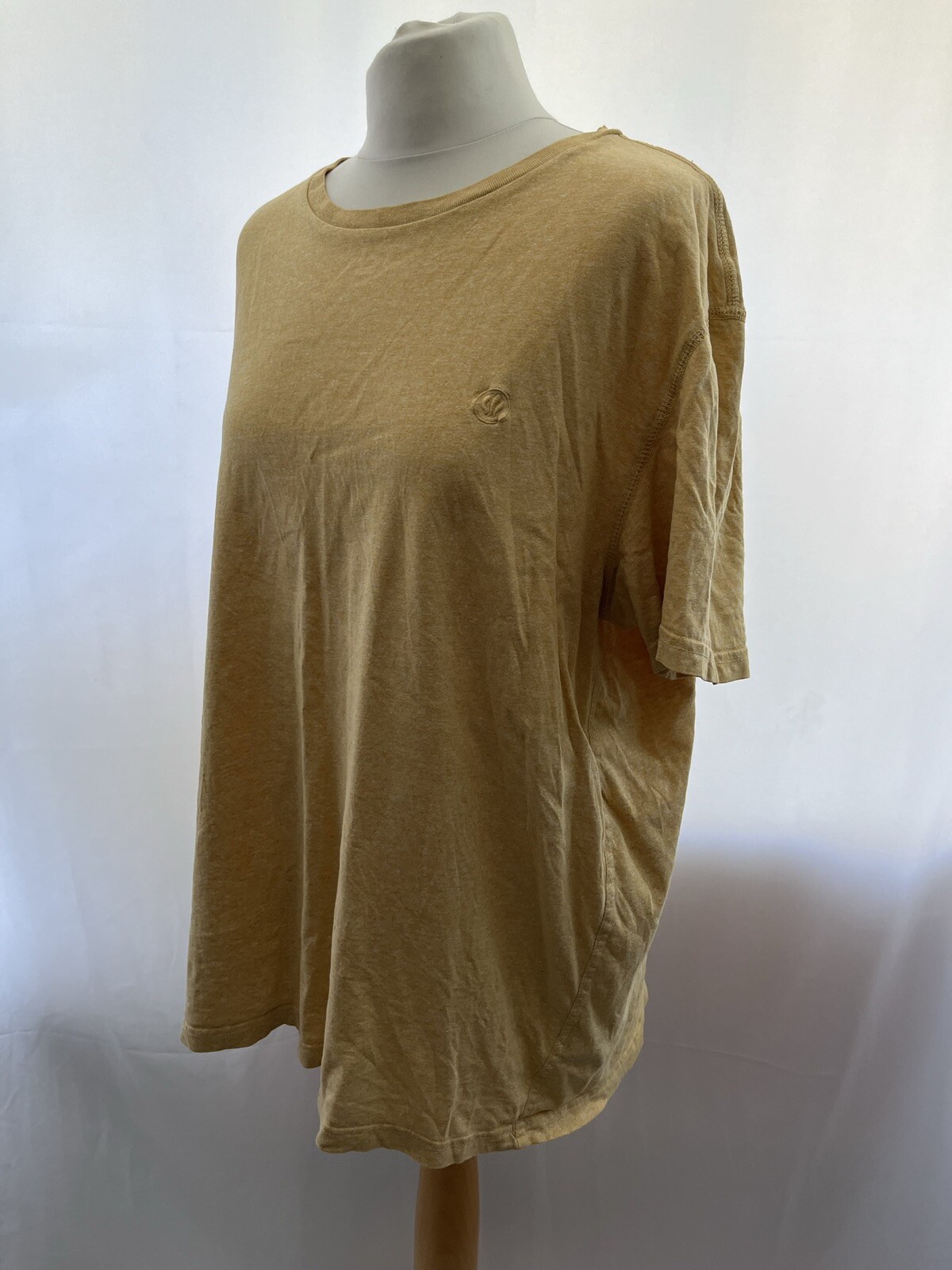 Tshirt Fat Face Size L Pale Orange Cotton Short Sleeve Crew Neck