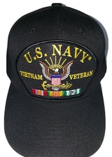 U.S. NAVY VIETNAM VETERAN Military Ball Cap - Black