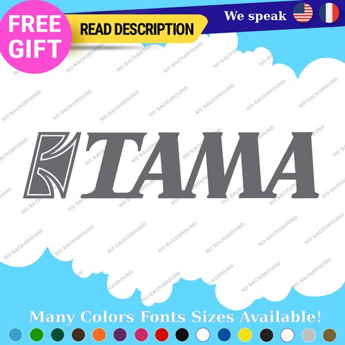 Fits Tama Decals Stickers Vinyl Bass Drum Drumming Music Band group replacement - Picture 21 of 52