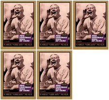 (5) 1991 ENOR Pro Football HOF #106 Greasy Neale Philadelphia Eagles Card Lot