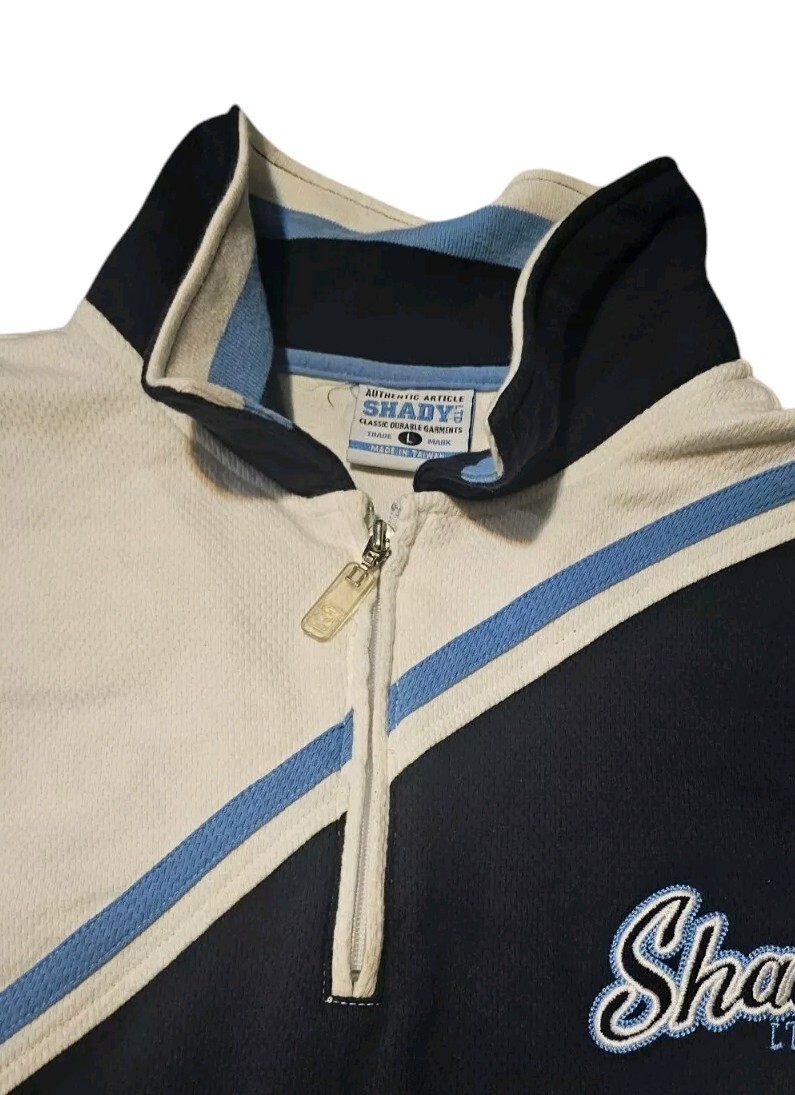 Vintage Y2k Eminem Shady Ltd Polo long Sleeves Quarter Zip Shirt
