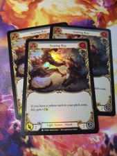 3x Searing Ray Blue Rainbow Foil Playset Dusk Till Dawn Flesh and Blood