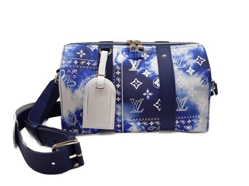 Louis Vuitton City Keepall Bag Bandana Blue M20555 Crossbody Louis Vuitton City Keepall Bag Bandana Blue M20555 Crossbody