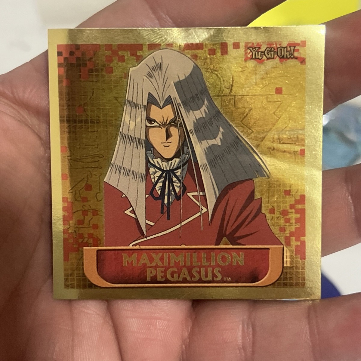 yugioh maximillion pegasus card 000 Individually numbered on the back 1.75 Topps Yu-Gi-Oh! Gold Foil Stickers