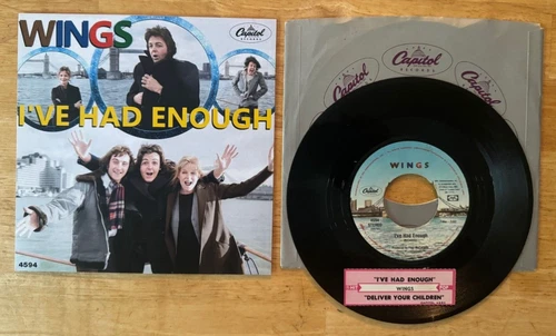 45 7" SP BEATLES PAUL MCCARTNEY WINGS I'VE HAD ENOUGH
