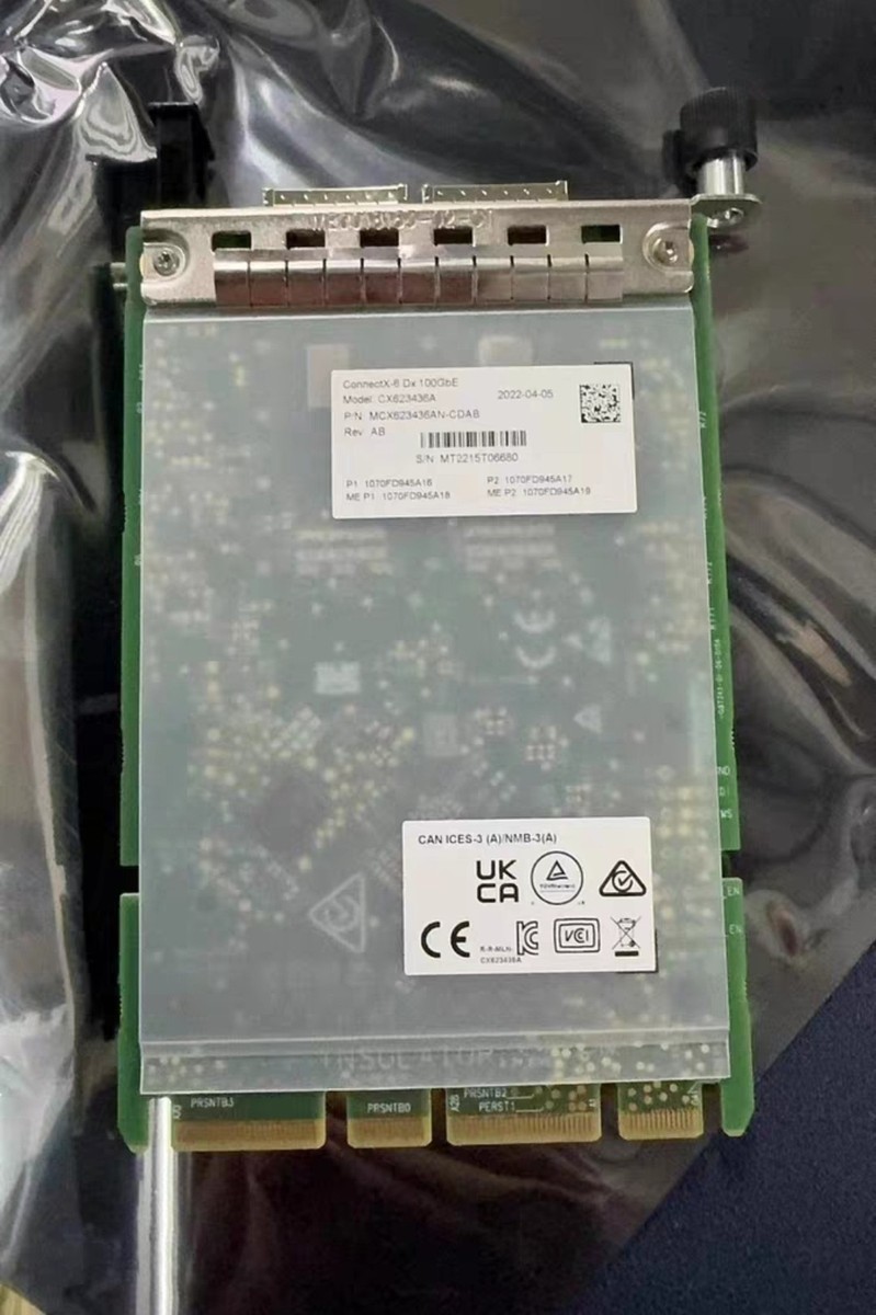 Mellanox MCX623436AN-CDAB 100Gbe ConnectX-6 Dx Crypto Enabled