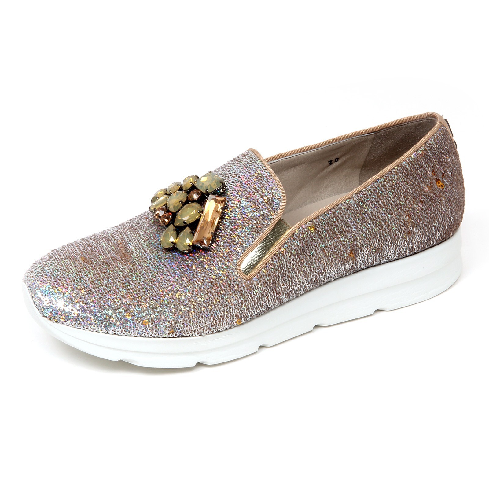 D0722 женские слипоны mocassino donna UNO 8 UNO 181 SIRI scarpe разноцветные