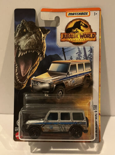 MATCHBOX JURASSIC WORLD DOMINION SERIES '14 MERCEDES-BENZ G 550 IN SILVER