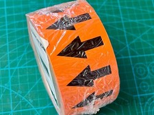 NEW Panduit 2" x 54' roll of Black/Orange Arrow Pipe Marking Tape, Vinyl, 54ft