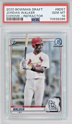 2020 Bowman Chrome Prospects Jordan Walker ROOKIE RC REFRACTOR