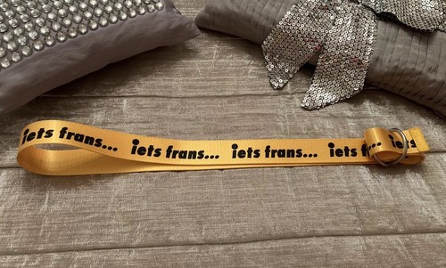 URBAN OUTFITTERS Yellow Canvas Belt S XS Women’s UO Adjustable Waist iets frans - Picture 8 of 10