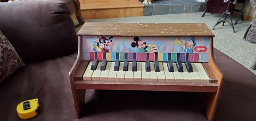 Vintage Disney Jaymar Children's Piano 25 Keys Goofy Mickey Donald HTF VGUC