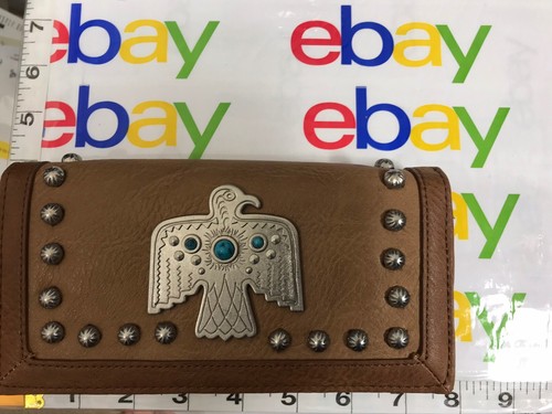 Women's Wallet, Bandana by American West Wallet, Lite Brown, Eagle, $45 MSRP🐎 - Picture 11 of 11