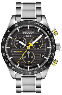 TISSOT T100.417.11.051.00 Sport PRS 516 Chronograph Black Dial 42mm men's Watch