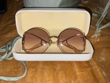 NEW CHLOE CH0045S 005 GOLD BEIGE AUTHENTIC SUNGLASSES 58-18
