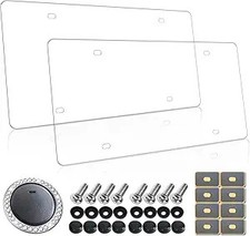 License Plate Covers- Clear Flat License Plate Protector U Color Clear Cover License Plate Covers- Clear Flat License Plate Protector U Color Clear Cover