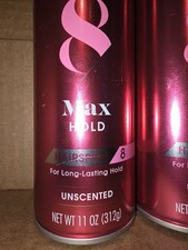Suave Essentials Max Hold Hairspray 8 Unscented 3 - 11 Oz Cans