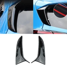 For Subaru Crosstrek 2024+ Black Rear Window Side Spoiler Wing Cover Trims A