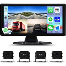 1080P Backup Camera System Kit with CarPlay,10.36" Touch Screen Reversing Mon...